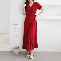 [아이엠수]랑데뷰 반팔 랩원피스