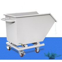 폐기물 카트 트롤리 구르마 운반 수레 철근 자재 현장, 미색