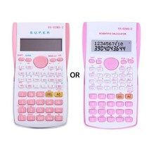 학생 시험 디지털 과학 계산기 240 기능 82MS 수학 학부 학생용, Pink, Pink