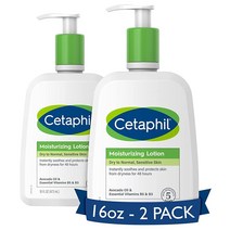 세타필 CETAPHIL 바디 모이스처라이저 16 oz 2개 모든 피부 타입 민감성 적합 보습 무향 저자극 논코메도제닉, NEW 8oz Pack of 3