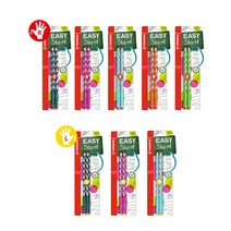 스타빌로 이지그래프 연필 B 2개입 어린이연필 글씨연습, B핑크(오른손)