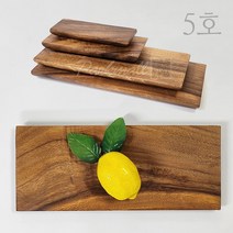 아카시아 통나무 스시도마 5호 33x14 (플레이팅 회 초밥 육회접시 일식집), 품번2856, 1개