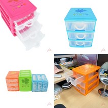 가라지팜 3단 다용도 미니 서랍장 소품서랍장 악세서리보관함 슬라이딩서랍장