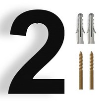 숫자 20cm 대형 스테인레스 스틸 집 번호 주소 표시 0-9 a b c d Huisnummer 야외, [03] 2