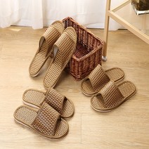 모던 등나무 슬리퍼 여성 남성 여름 실내화 샌들 신발 발편한 고급진 가볍고 편한 홈 집 세탁가능 단체 사무실 학교 거실용 스타일링 냄새 안나는 땀 안차는 발냄새 바닥 워셔블 다용도