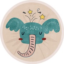 DFMEI 두께감 원형 카펫 침대 옆 담요 의자 매트