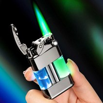 터보 라이터 LED 전자라이터 투명라이터 부스터, 블랙