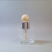 디퓨저용기 - 육각 헥사곤 50ml ( 스틱포함 ) diy 디퓨져 만들기 재료 공병, 투명, 무광실버