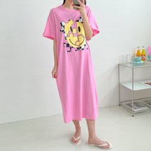 봉시스터즈 퍼즐반팔원피스 여름원피스 롱원피스 반팔원피스