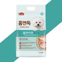 CA 제일사료 톰독 5kg 개 강아지 사료, 홈앤독 올라이프 5kg