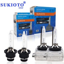 저렴한 SUKIOTO-HID 헤드 램프 전구 35W D1S 5000K D4S 4300K D2S 55W 12V 8000K 자동차 HID 10000K 슈퍼, 01 4300K_05 D4R, 01 2 PCS 35W