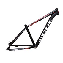 26/27.5/29 인치 산악 자전거 프레임 알루미늄 합금 디스크 브레이크 테일 후크 mtb, 01 Black red_01 26er 16inch