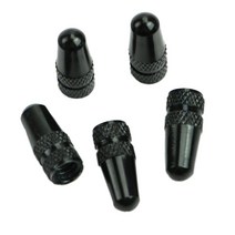 5 PCS MTB 트랙 레이싱 자전거 타이어 타이어 자전거 타이어 휠 FV 프렌치 밸브 캡, 검은색