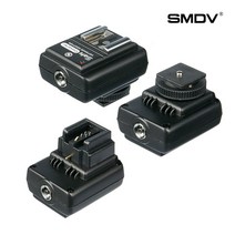 SMDV 역전류방지 안전 싱크로슈 핫슈 어댑터 SM-512 촬영 스트로보 조명 유선 동조기, 소니용