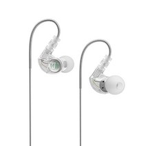 MEE audio M6 스포츠 유선 이어버드 소음 차단 인이어 헤드폰 달리기/체육관/운동용 땀 방지 이어폰 다이나믹 향상된 베이스 사운드 메모리 와이어 이어후크 3.5mm, USB-C Wired w/ Mic, Black
