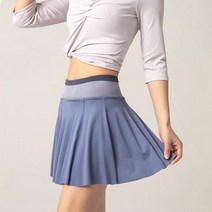 테니스연습기 테니스볼머신 테니스용품 여성 스포츠 테니스 스커트 골프 피트니스 반바지 하이 웨이스트 운동 달리, Deep Blue+XS