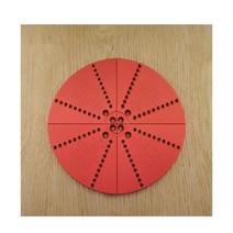 미니밀링선반기계 목공 페이스 플레이트 선반 기계용 알루미늄 합금 플랜지 밀링 척, 02 red