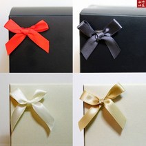 포장용 완제품 실크공단 미니 장식 리본 선물포장리본 리본공예 부자재, 15mm, 100개, 랜덤