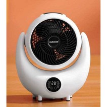 전기가정용온풍기 탁상용 소형 팬히터 기숙사 원룸, 흰색 + 검정색(흰색 리모콘 1.2m 전원 코드)