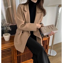 [랜덤플레이] 오버핏 핸드메이드 모직 코트