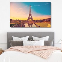 파스텔 에펠탑 도시 풍경 와이드 액자 20호(73x46cm), 상세설명 참조