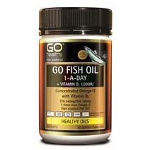 뉴질랜드 Go Healthy 고헬시 피쉬오일 오메가3 원어데이 비타민D 90정