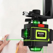 철판플레이트+월마운트 4배밝기 수직 수평 16라인 4D 그린레이저레벨기