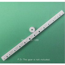 체인 기어 톱니 5 개/몫 0.5 모듈 7*4*125mm 플라스틱 작은 계수 랙 가이드 레일 휠 액세서리에 대한 DIY