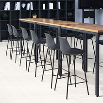 한성 토파스 바테이블 1200x600 고무나무, 블랙다리