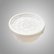 행복물류 밀폐 일회용기 CJ-105파이 국용기(ps) 소 1000set, 1000개, 용기 몸통+뚜껑