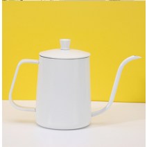 사이폰커피 새로운 600ml 주전자 커피 메이커 위에 포트 부어 스테인레스 스틸 구즈넥 드립 티 우유 에스프, 05 600ml