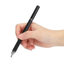 갤럭시탭A 8.0 2019 LTE SM-T295 3mm 얇은 초미세 터치펜, 1개, 블랙