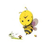 아이방꾸미기 데코 벽시계 꿀벌 감각적인 감성 아기 키즈룸 공부 소품 조카