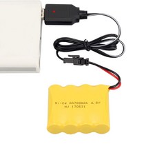배터리충전기충전기 케이블 배터리 USB Ni-Cd Ni-MH 팩 SM-2P 플러그 어댑터 4.8V 250mA 출력 장난감 자동, 한개옵션0