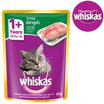 위스카스 고양이보양식 위스카스파우치 고양이습식, 85g, 참치 24팩