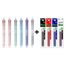 지워지는볼펜 파이롯트 프릭션 슬림 3색 볼펜 0.38mm 리필심 세트구매가능, (LKFBS60UF-PG)펄그린, 1개