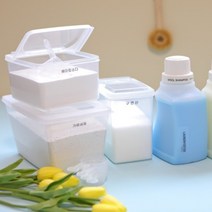 나혼자 쓰는 1인가구 아이템 예쁜 감성 인테리어 가루세제 용기 세탁용품 세제 소분용기, 1.7L