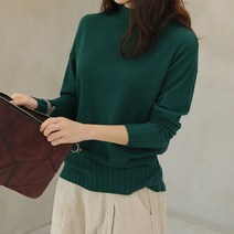 데일리앤 여성 캐시 반폴라 루즈핏 니트