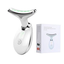 넥케어 목주름마사지기 목주름 리프팅 목 얼굴 미용 장치 led 광자 치료 피부 강화 턱, 소매 상자