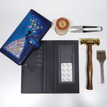 가죽공예 전기종용 폰케이스 DIY 반제품 수업용키트DIY 가죽지갑DIY, 옵션 모두추가
