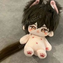 원신 20cm 무속성 아이돌 솜 인형 솜깅이 몸체 솜뭉치 동물 귀, 20cm 뼈대, 인형 + 귀
