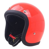 쇼에이 헬멧 풀페이스 반모 TT & CO CASCOS 일본 3/4 오픈 오토바이 제트 베스파 유니섹스 레트로 카페 레이서 페이스 유리 섬유 카스코 모토, M, orange