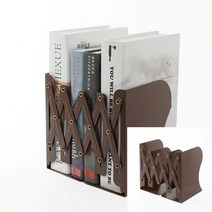 접이식 책꽂이 브라운 책상용선반 책분리 책꽂이1단2단 책상용책장 도서정리용품 책소품 모형책 디자인소품 책