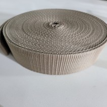 폭50mm 베이지 이중직 웨빙 끈 1미터 단위연결해서 판매 가방끈 웨이빙 끈