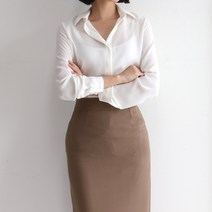 드뷰 여리여리한 기본 쉬폰 정장 면접 블라우스