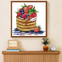 십자수 자수 만들기 디저트 빵 홈 장식 그림 counted 인쇄 캔버스 diy 14ct 11ct handwork 세트 키트, 11ct 인쇄