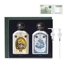 불리 선물포장/신세계 상품권 퍼퓸드 바디워시&로션 기프트 세트, 다마스크 로즈_마카사르