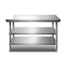 꽃집 작업대 서스테이블 포장 상판 생산 베이킹 카페, 100 50 80 더블 레이어