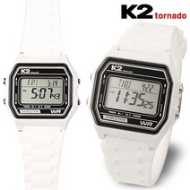 [K2 tornado] 월드타임 방수 공용 남성 여성 학생 전자시계 K2-023-WH
