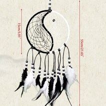 드림캐쳐 드림 캐쳐 수제 홈 깃털 장식 자동차 인테리어, [01] 49